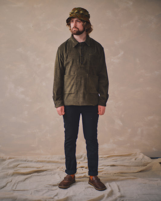 Austin Popover Shirt - Dark Olive